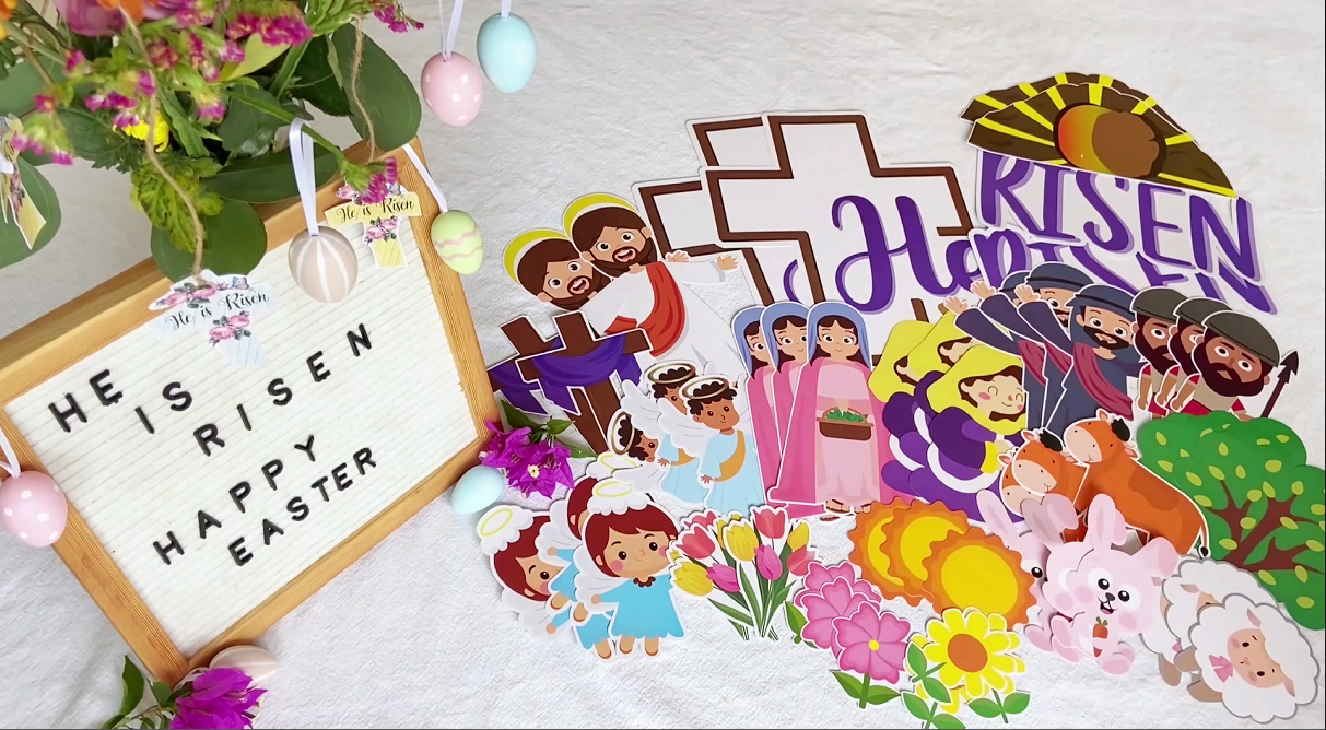 Easter Board Decor 70P on Amazon Live