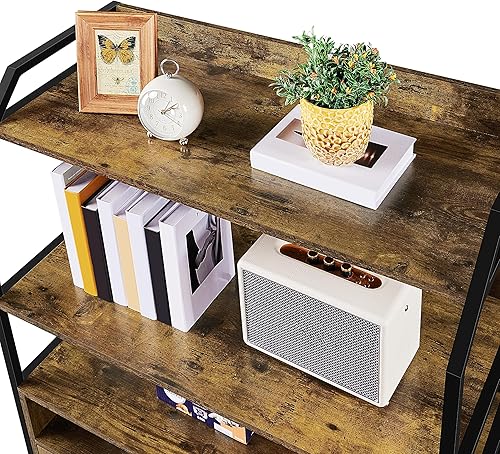 Miniatura 6 de Yaheetech Caja de arena para gatos, mueble oculto con estante, 2 compartimentos de almacenamiento, baño interior para gatos, casa de madera para