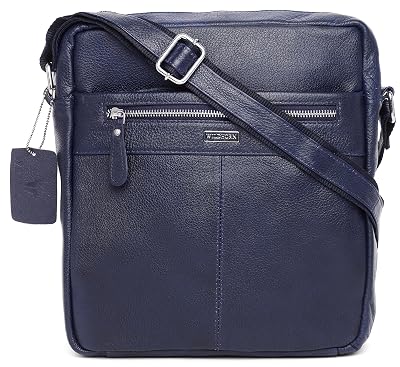 WildHorn Genuine Leather Sling Messenger Bag | Stylish, Functional & Spacious | Adjustable Strap | 1-Year Warranty
