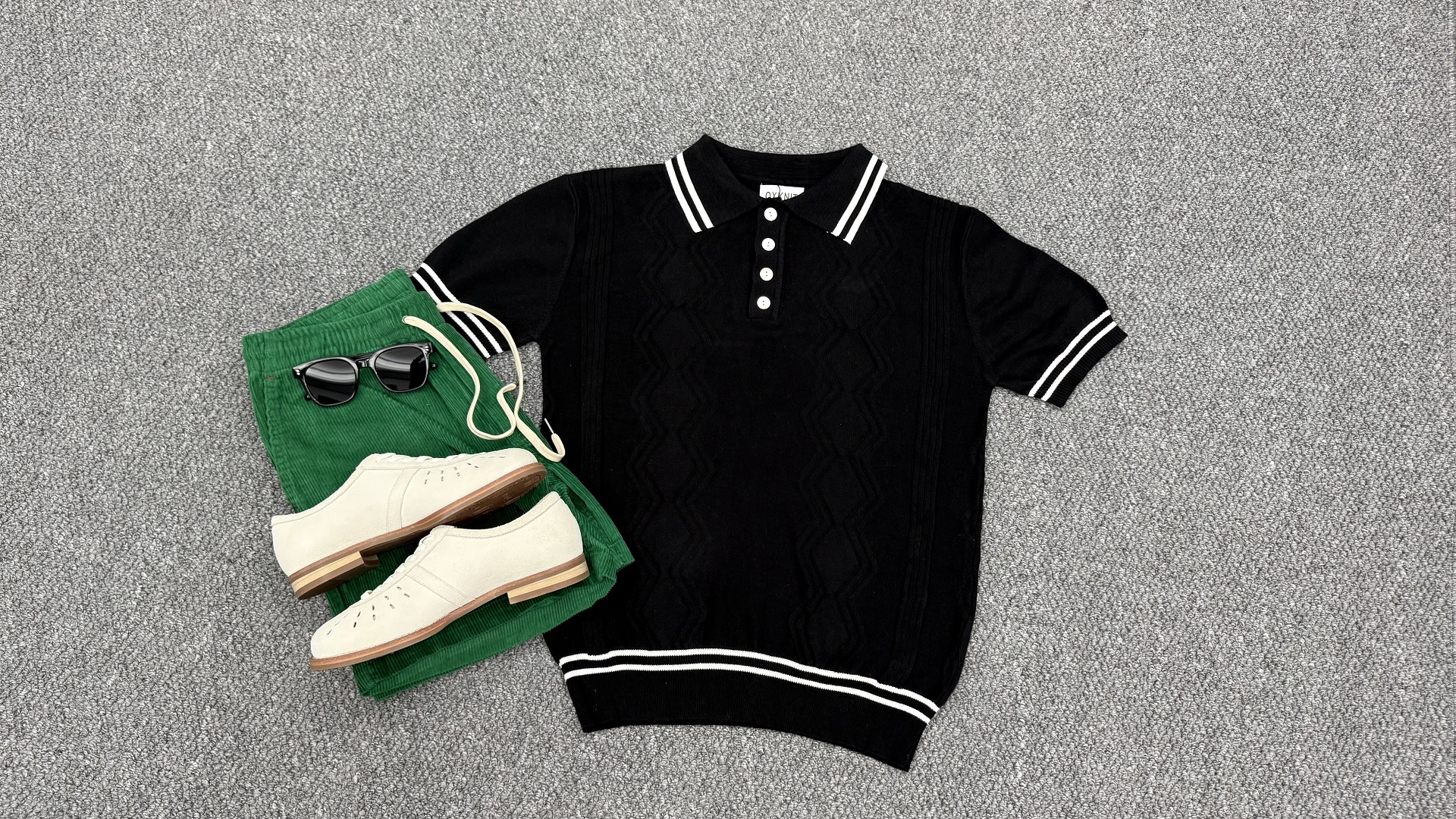 Amazon.com: OXKNIT Men's Knitted Vintage Polo Shirt, 1960s