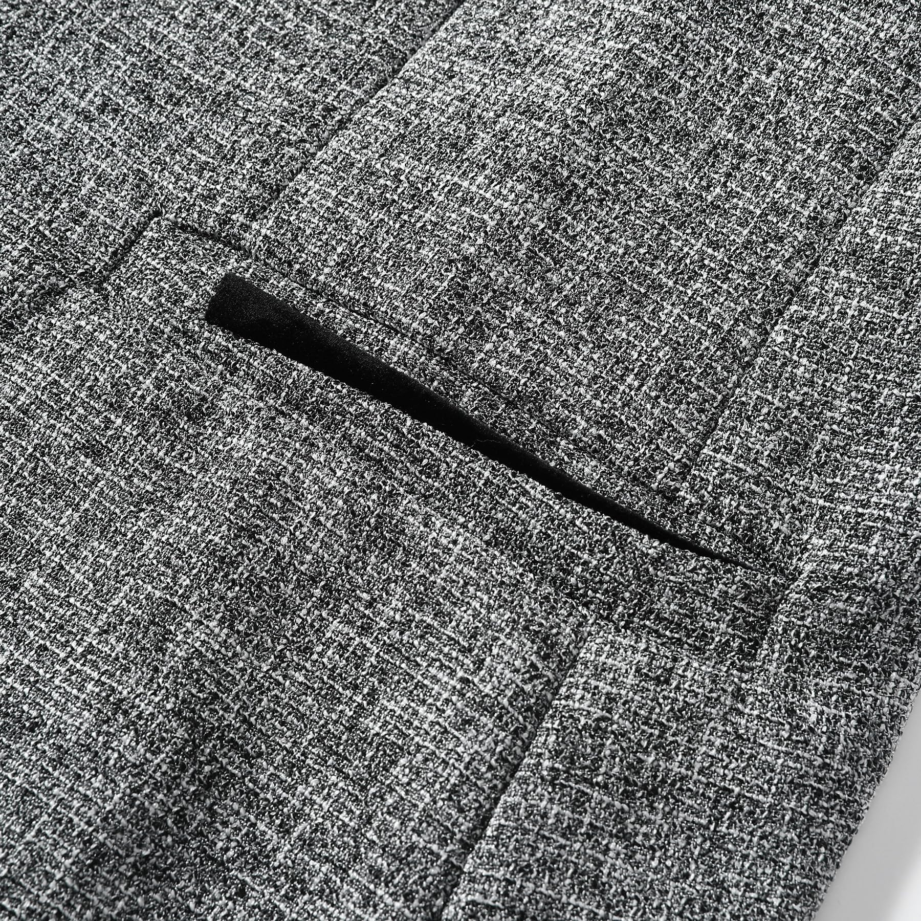 YFFUSHI Sakko Herren Regular Fit Blazer Lässig 1 Knopf Anzugjacke Business Jacke Hochzeit Smoking