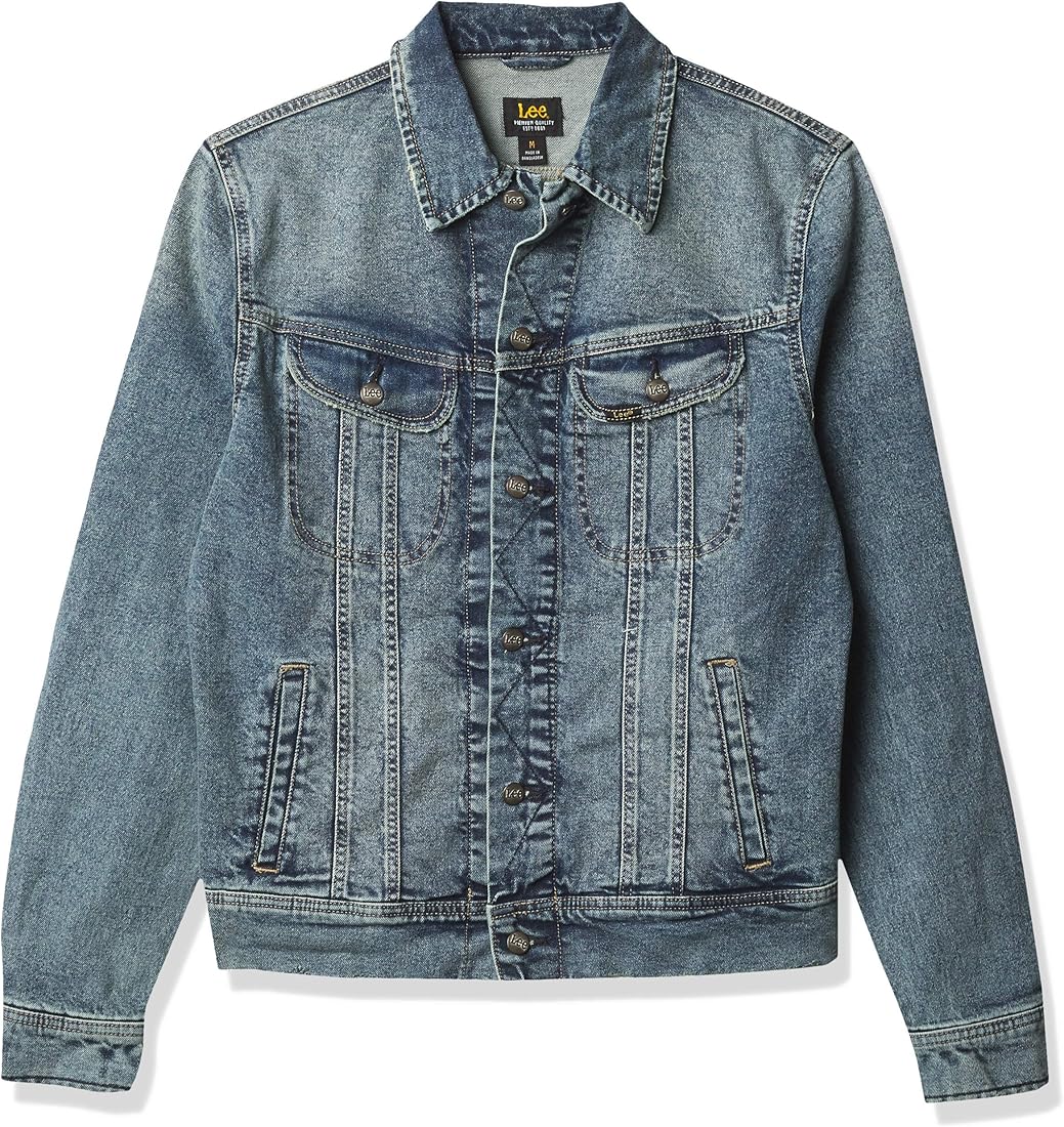 Buy LEE Men's Denim Jacket, Old School, Small at Amazon.in