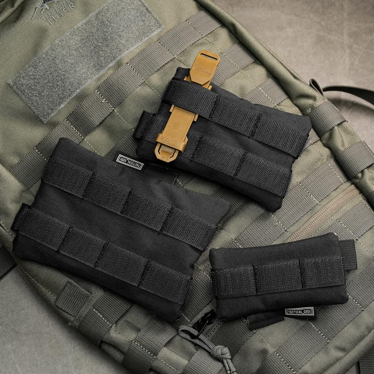 TACTICAL_GEEK Storage A5 EDC Storage Pouch Set, Multi-Purpose Molle EDC Gadget Pouch, Multi-Functional Utility Small Tool Pocket,Luggage Organiser Divider Small Pouch Organizer for Daily Carry (White)