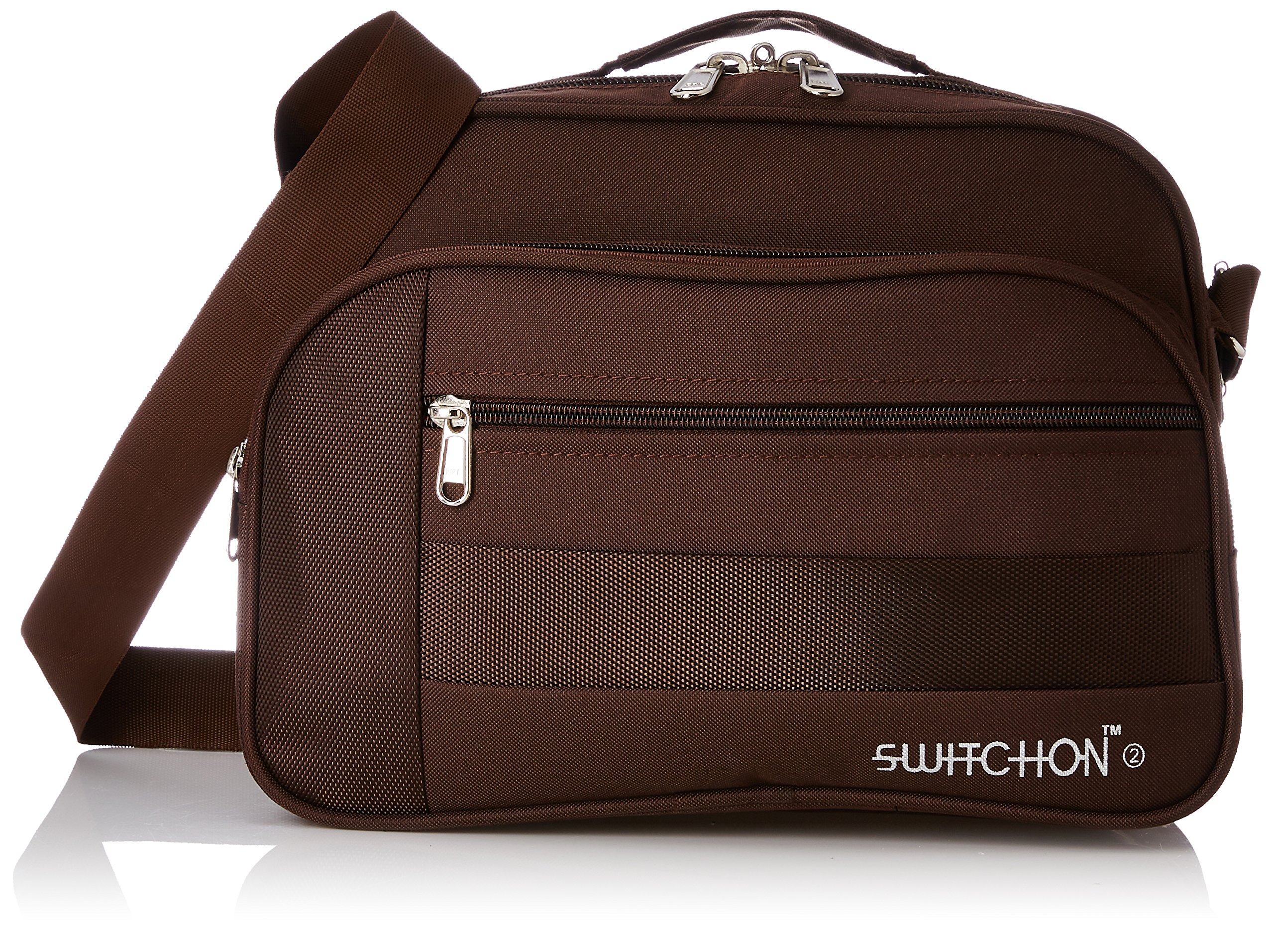kuber industries Canvas Sling Bag For Men|Brown-picture-12