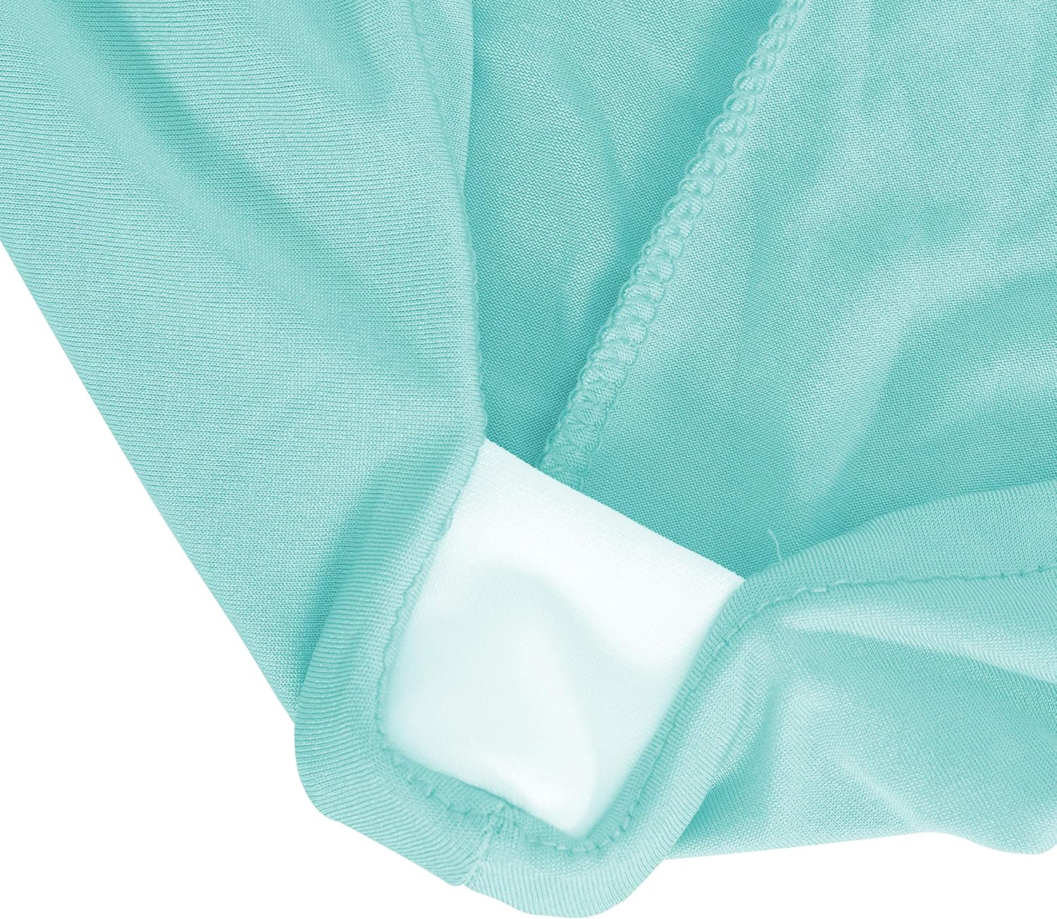 Obstal 8ft Stretch Spandex Table Cover for Standard Folding Tables - Universal Rectangular Fitted Tablecloth Protector for Party (Tiffany Blue, 96 Length x 30 Width x 30 Height Inches)