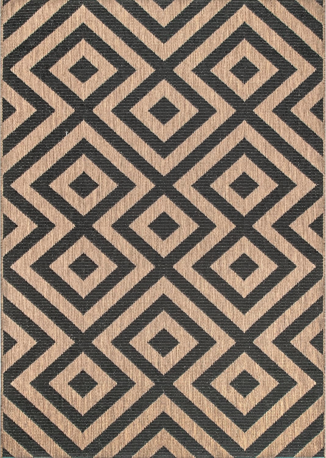 nuLOOM Dawn Celtic Trellis Indoor/Outdoor Area Rug, 6' 3" x 9', Shane Brown