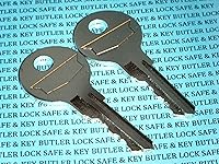 Vista 2 de Steelcase - Llaves de gabinete de archivos de FR351 a FR400 Chicago para muebles de oficina. 2 llaves que coinciden con la caja de acero con tu