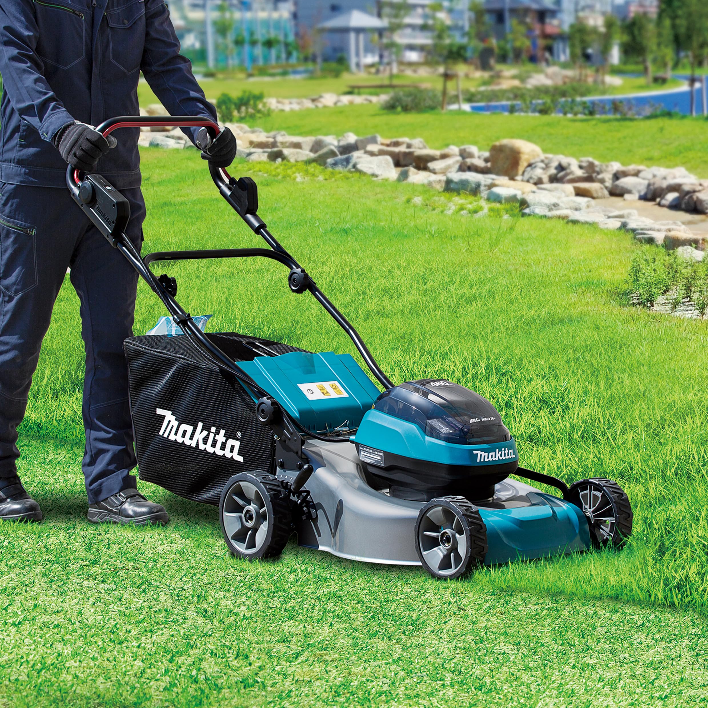 Makita DLM466Z Akku-Rasenmäher, 2X 18V (ohne Akku, ohne Ladegerät)