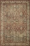 Loloi Magnolia Home by Joanna Gaines x Banks BAN-04 Collection Machine Washable Brick/Ivory 2'-0" x 5'-0" Accent Rug