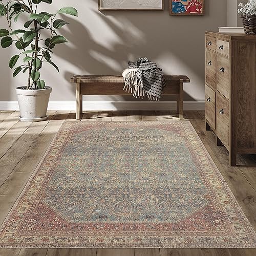 RugOver Alfombra lavable a máquina, apta para mascotas y antideslizante, alfombra de interior para cocina, baño, sala de estar, decoración del piso