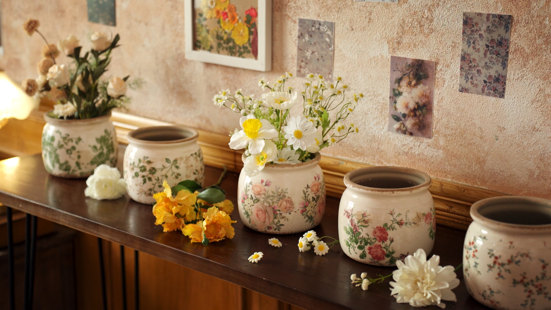 Amazon.com : Ninehaoou 2 Pcs Vintage Planter Large Ceramic Plants