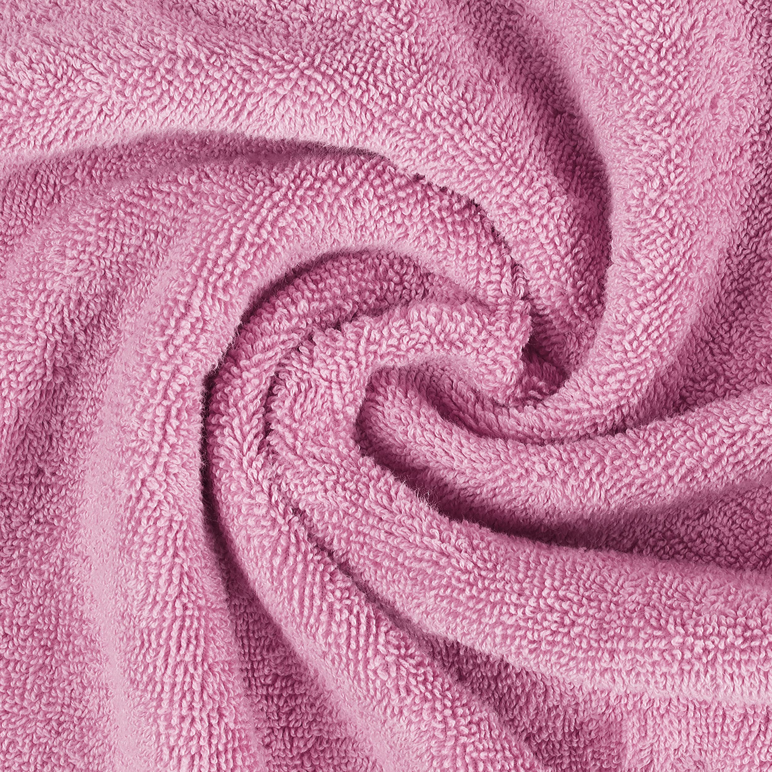 Utopia Towels Set 6 Asciugamani Lusso, 41 x 71cm, 100% Cotone, Rosa