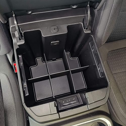 Miniatura 2 de Vehicle OCD - Organizador de consola central para Chevy Silverado 1500  GMC Sierra 1500 (2019-2021) y 25003500 HD (2020-2023) (consola completa con
