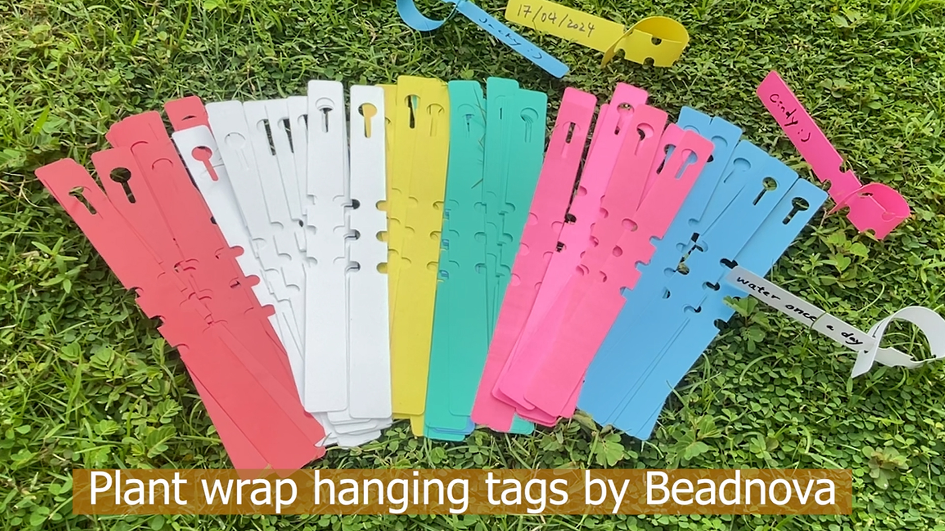 Amazon.com: BEADNOVA Tree Tags Plastic Plant Labels Wrap Around
