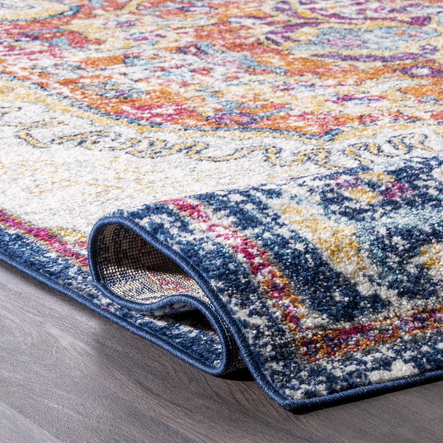 nuLOOM Maranda Transitional Medallion Area Rug, 8' x 10', Multi