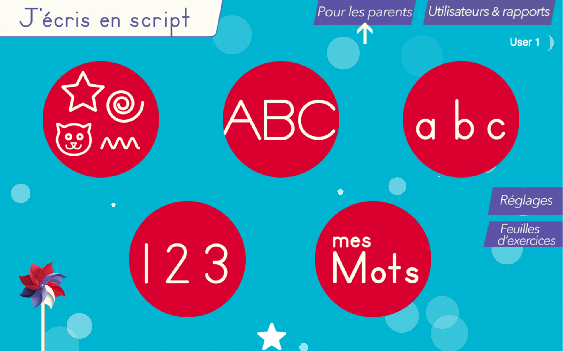 J'écris en script - apprendre à écrire les caractères d'imprimerie