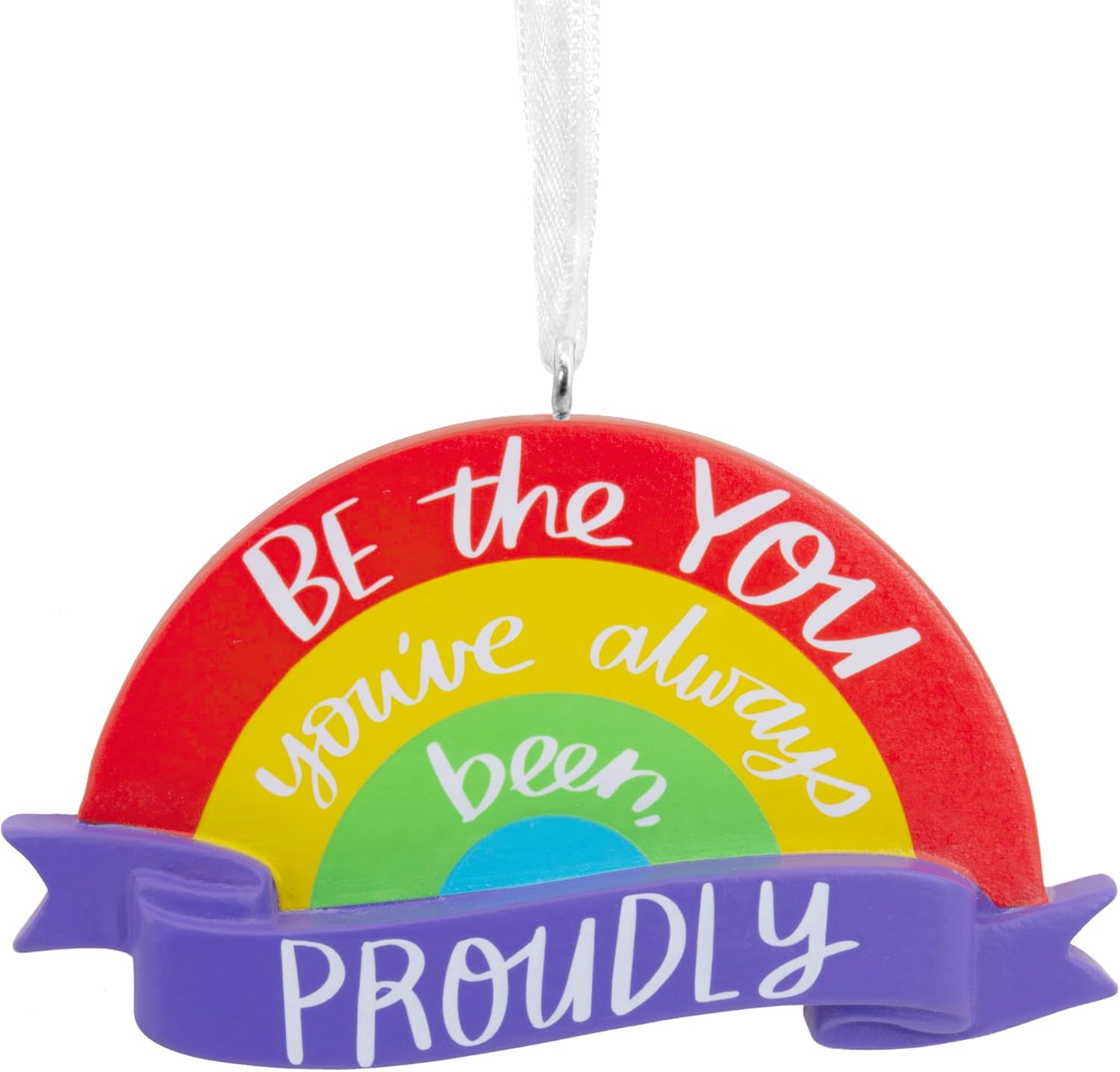 Hallmark Proudly Be You Rainbow Christmas Ornament Be the You