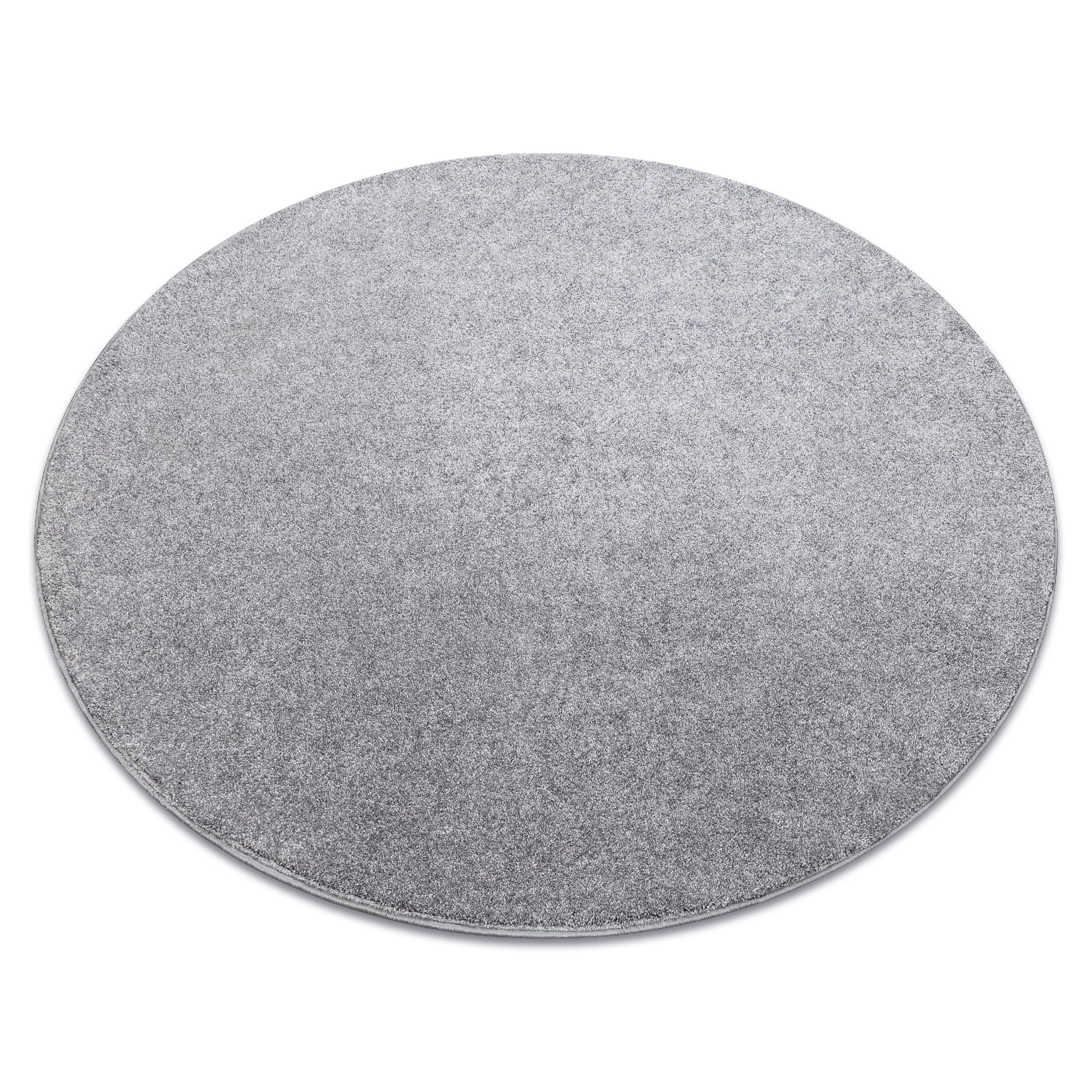 Moquette Simple SAN Miguel tapis de sol argenté rond de 100 cm