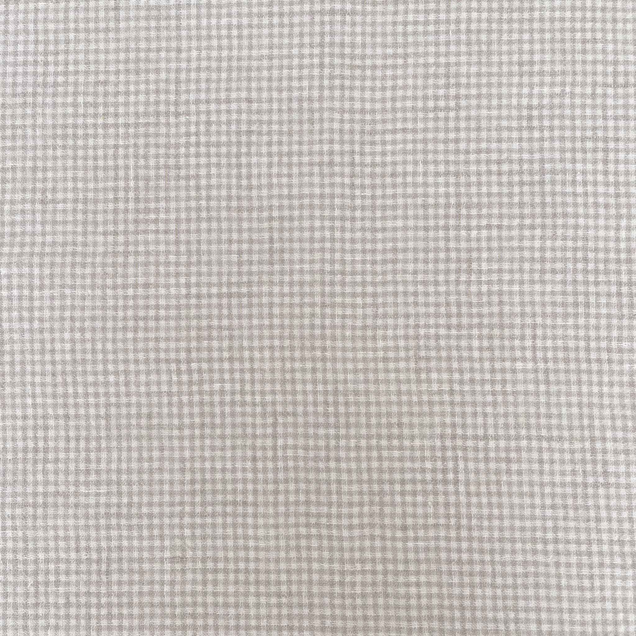 Amazon.com: Linen Fabric Seersucker Gingham Check 7328 7329 Beige