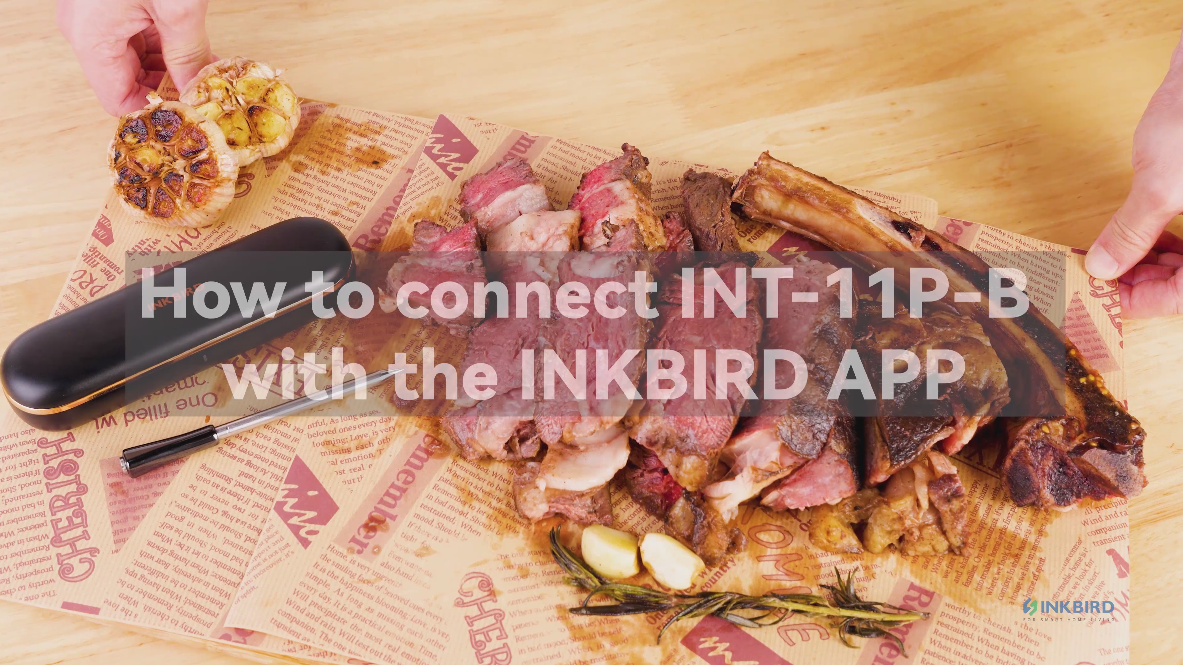 INKBIRD INT-14- BW LUXE Thermomètre à viande sans fil avec 4 sondes pour four, Cuisine INKBIRD INT-14- BW LUXE Thermomètre à viande sans fil avec 4 sondes pour four, Cuisine