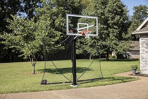Miniatura 25 de Goalrilla Protector de baloncesto para patio, sistema de red defensiva fácil de plegar que se instala rápidamente en cualquier aro de baloncesto de