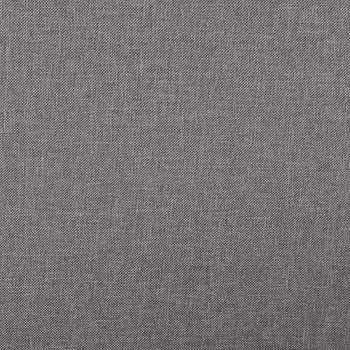 Miniatura 20 de Baxton Studio Flora II Mid-Century - Banco de comedor de madera con acabado de roble medio, tapizado de tela gris oscuro Gris oscuro,Gris