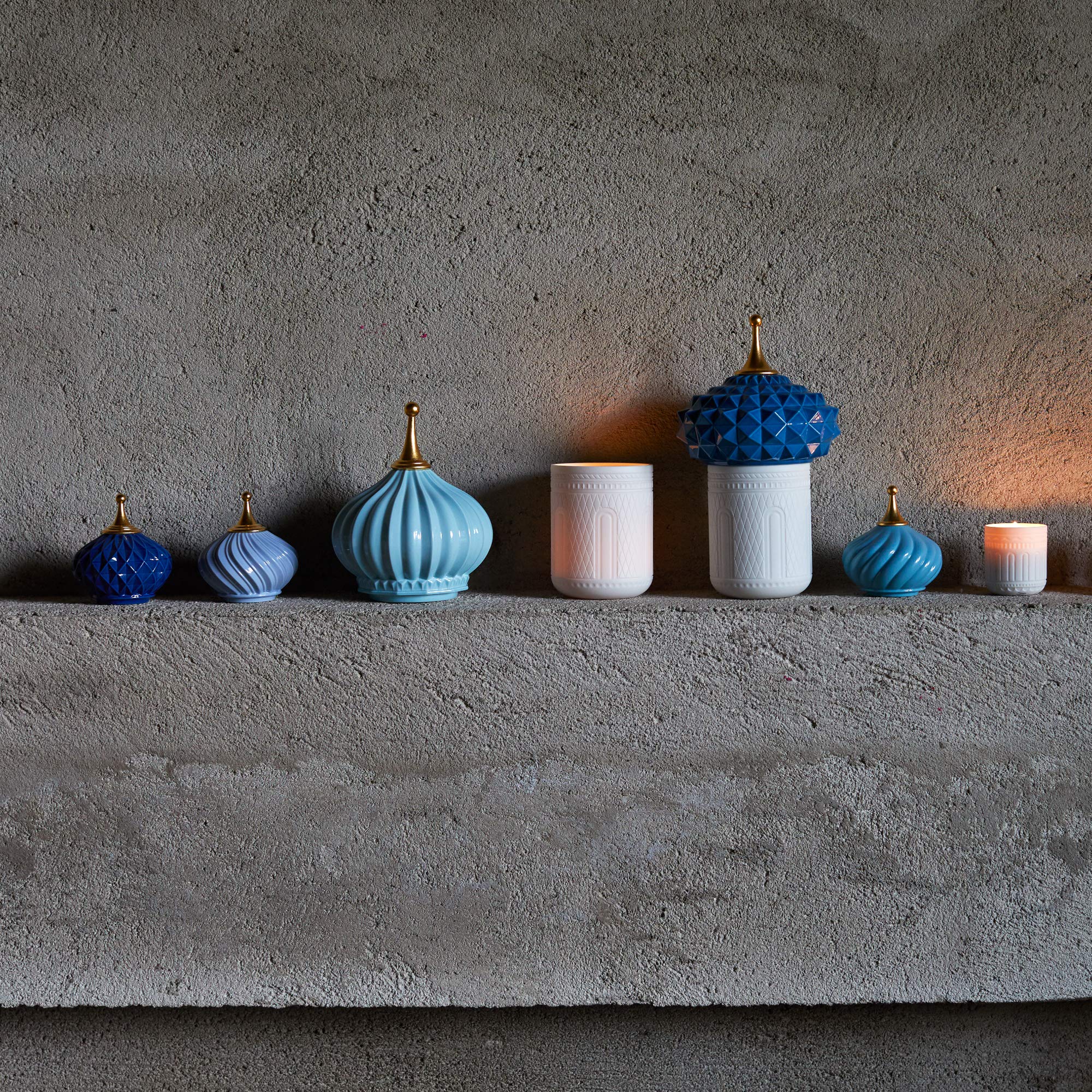 Amazon.co.jp: リヤドロ LLADRÓ 1001ライトキャンドル 塔・Light Blue