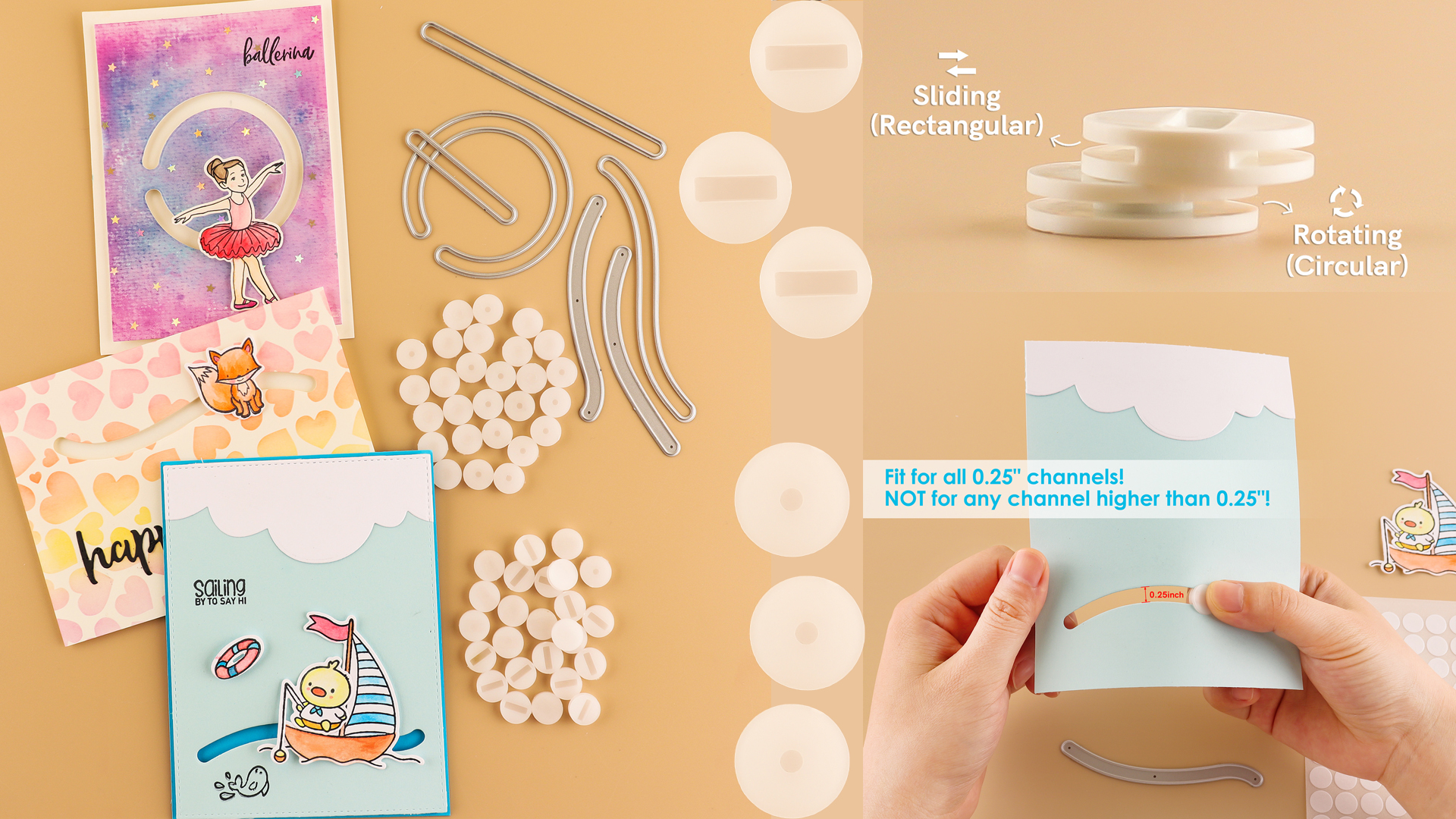 40 STKS Gliders voor Slider Kaarten 2 STKS Onregelmatige Track Scratch Vorm Border Metalen Snijden Dies voor DIY Scrapbooking Papier Crafting Die Cuts Stencil 100Pcs Dubbelzijdige Zelfklevende Cirkels 40 STKS Gliders voor Slider Kaarten 2 STKS Onregelmatige Track Scratch Vorm Border Metalen Snijden Dies voor DIY Scrapbooking Papier Crafting Die Cuts Stencil 100Pcs Dubbelzijdige Zelfklevende Cirkels