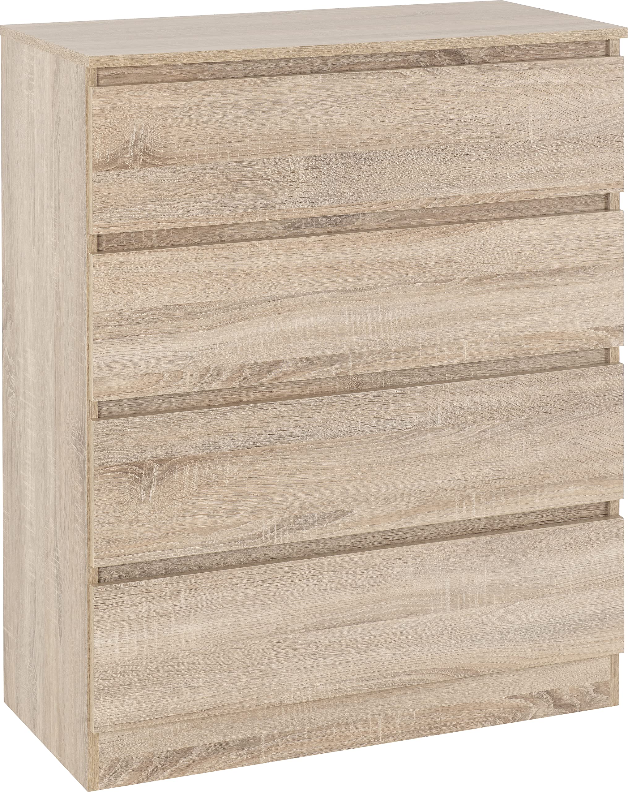 Seconique Malvern 4 Drawer Chest in Sonoma Oak Effect