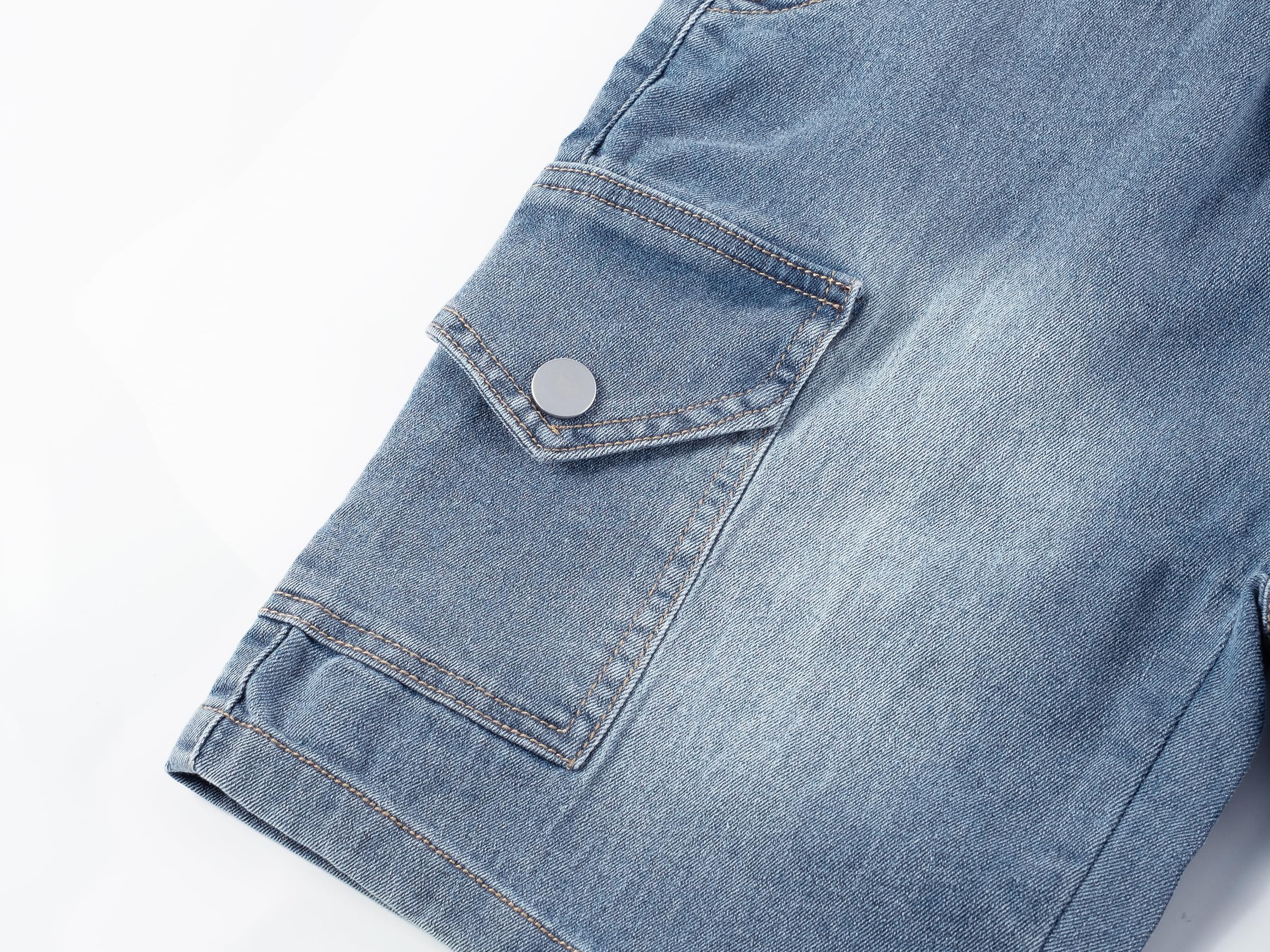CAMLAKEE Pantalon Corto Cargo Niños Short Pantalón Niño