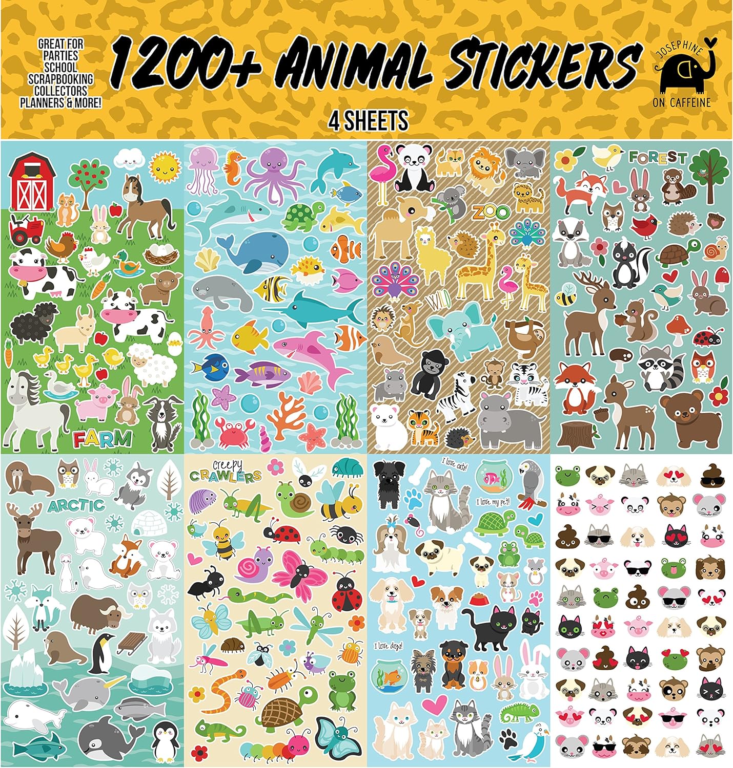 Year Round Stickers (1200+ Assorted Set) Calendar, Reward, Planners and Scrapbook Crafting | Funny Smiley Face Emojis, Holidays, Sports and More | Teachers, Children, Parents : Office Products