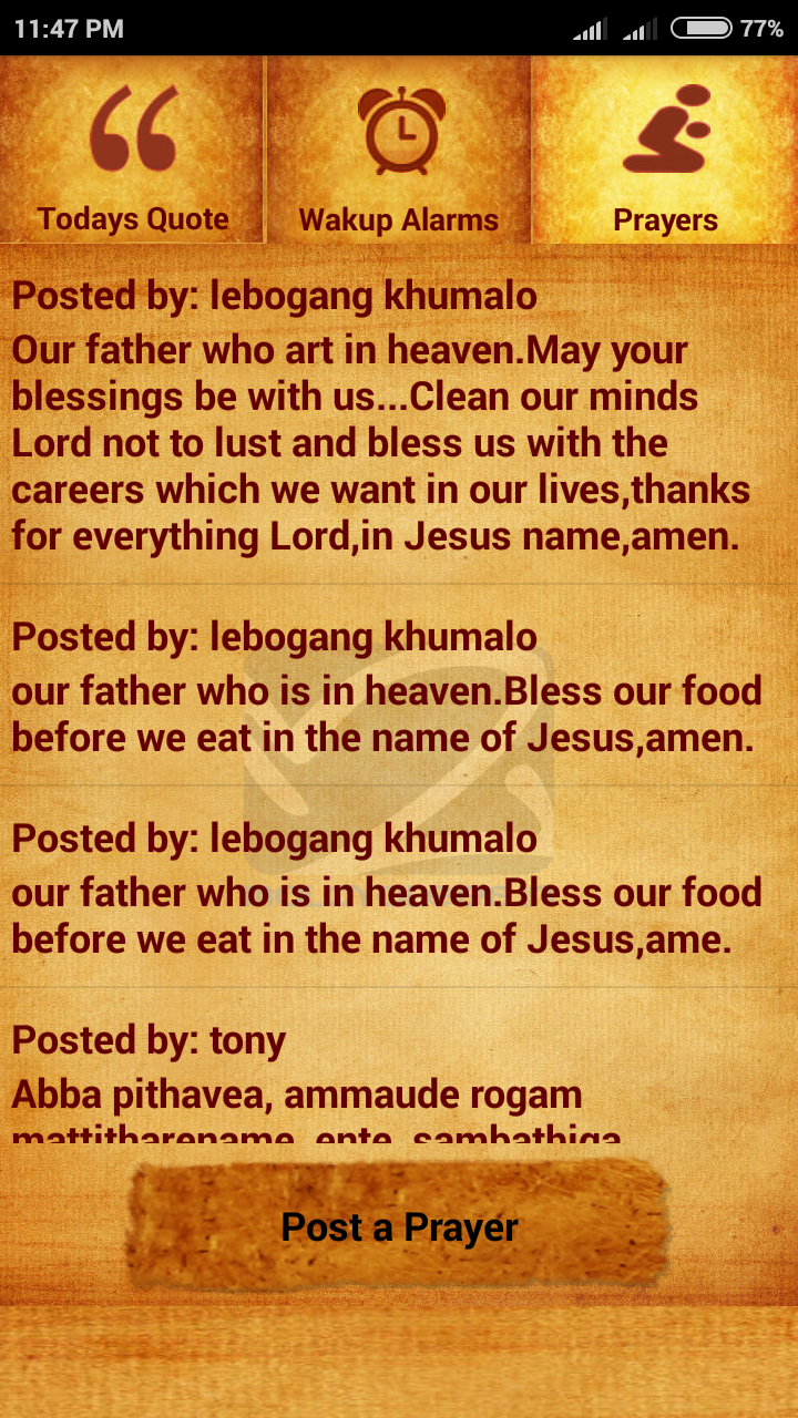 Malayalam Bible Alarm App on Amazon Appstore