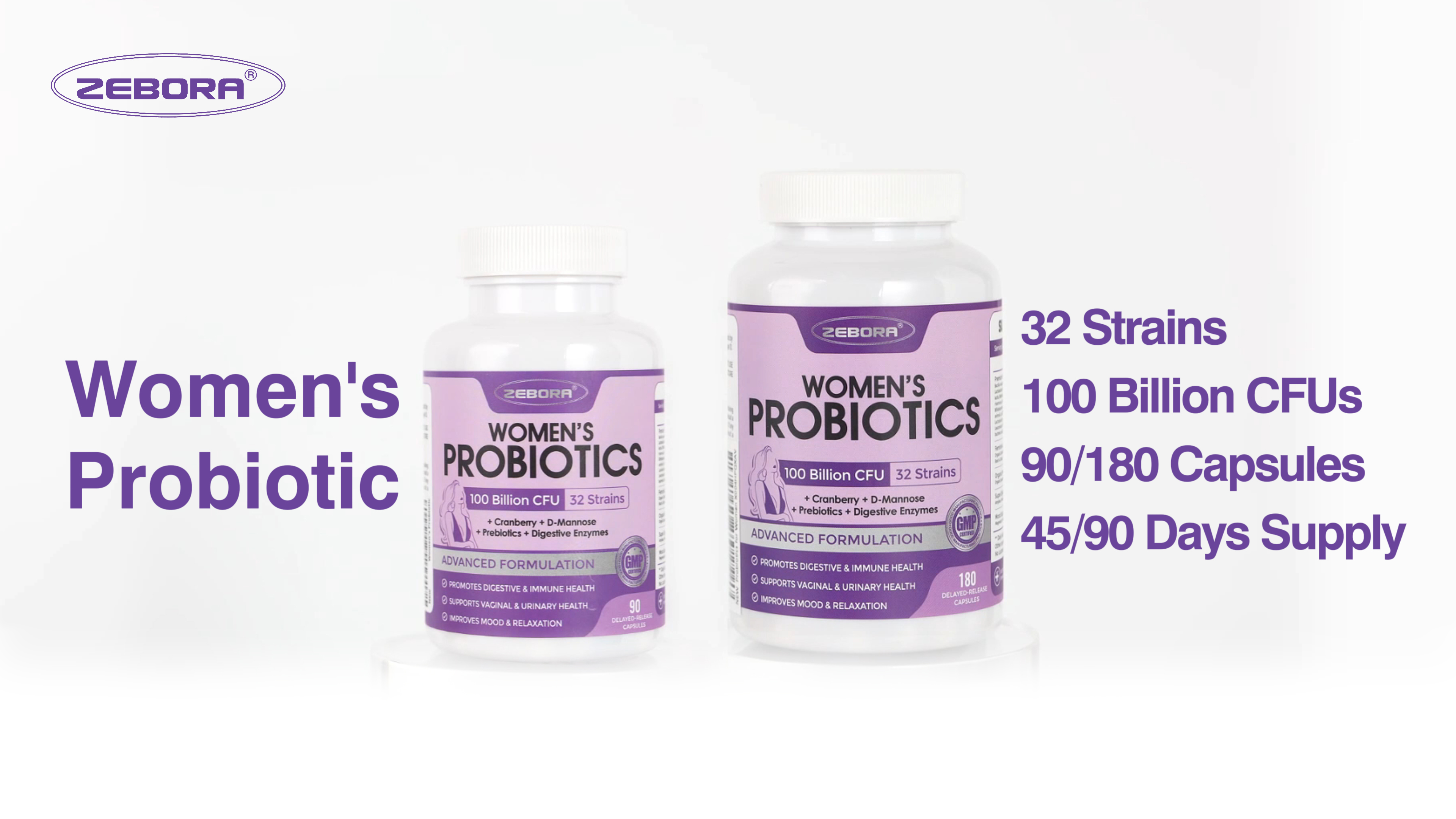 Amazon.com: ZEBORA Probiotics for Women Digestive Health with