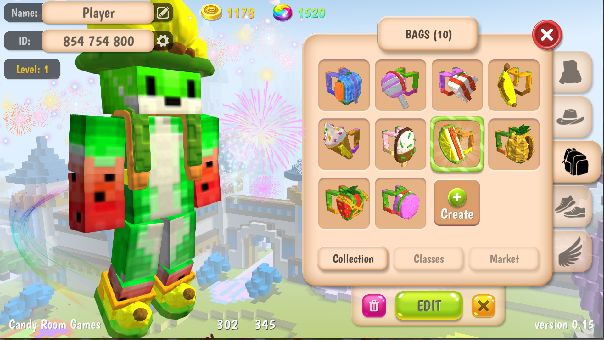 Candy World Craft House Building &