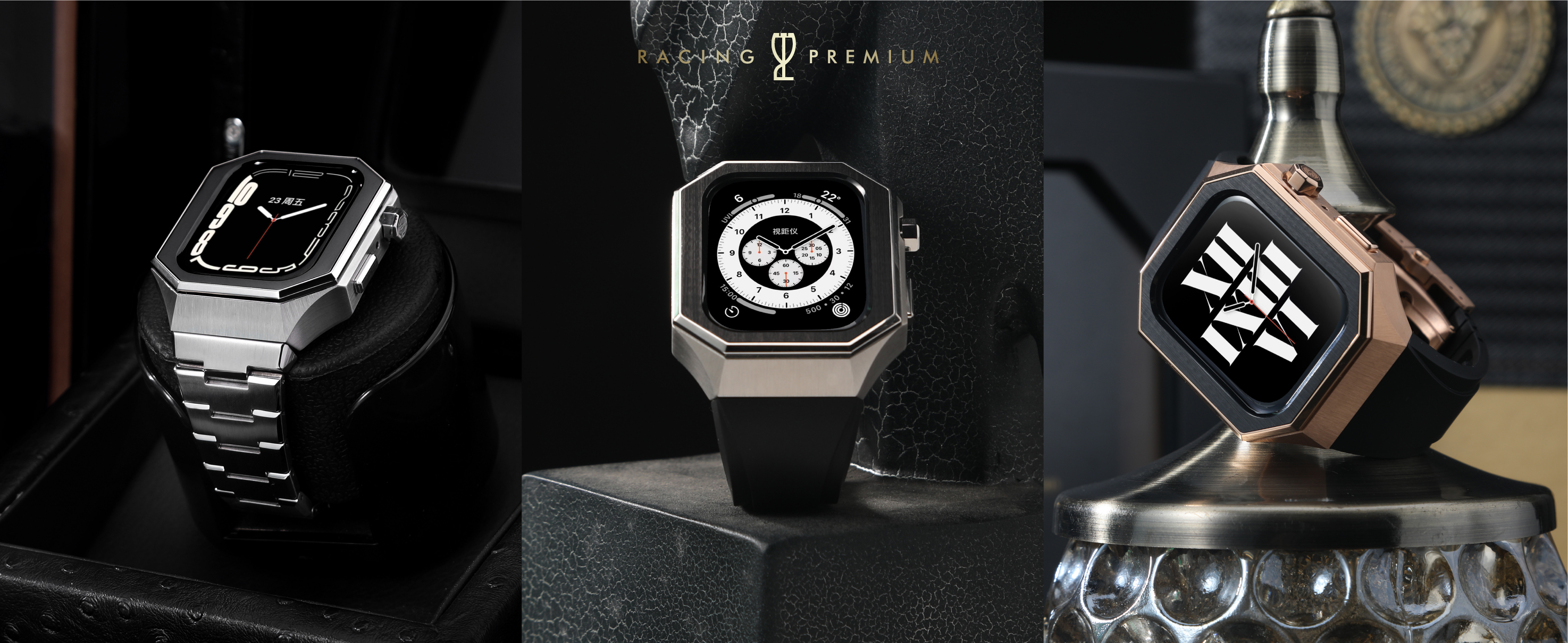 Amazon.co.jp: [RACINGPREMIUM] カスタムAppleWatchフルシリーズ45mm 