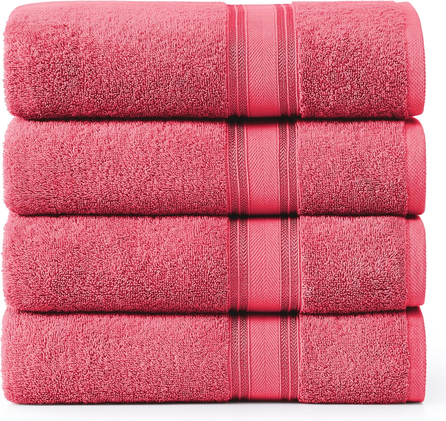 LANE LINEN Large Bath Towels Set (30″ x 60″) – Zero Twist 100% Cotton Bathroom Towels, Super Aborbent Luxury Bath Towels, Quick Dry Shower Towels, 4 Piece Extra Large Bath Towel Set – Honeysuckle LANE LINEN Large Bath Towels Set (30″ x 60″) – Zero Twist 100% Cotton Bathroom Towels, Super Aborbent Luxury Bath Towels, Quick Dry Shower Towels, 4 Piece Extra Large Bath Towel Set – Honeysuckle