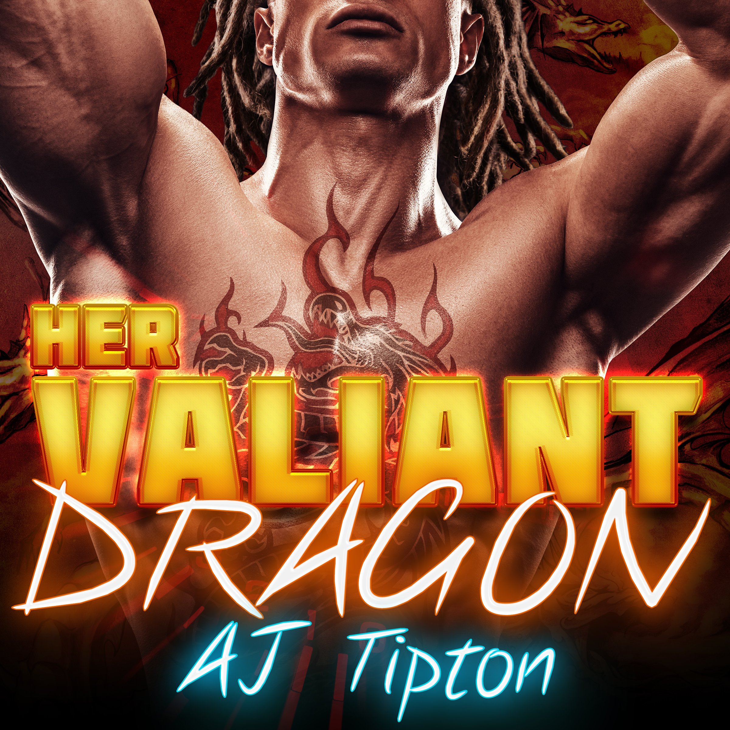 Cover art for Her Valiant Dragon: A BBW Interracial Paranormal Romance