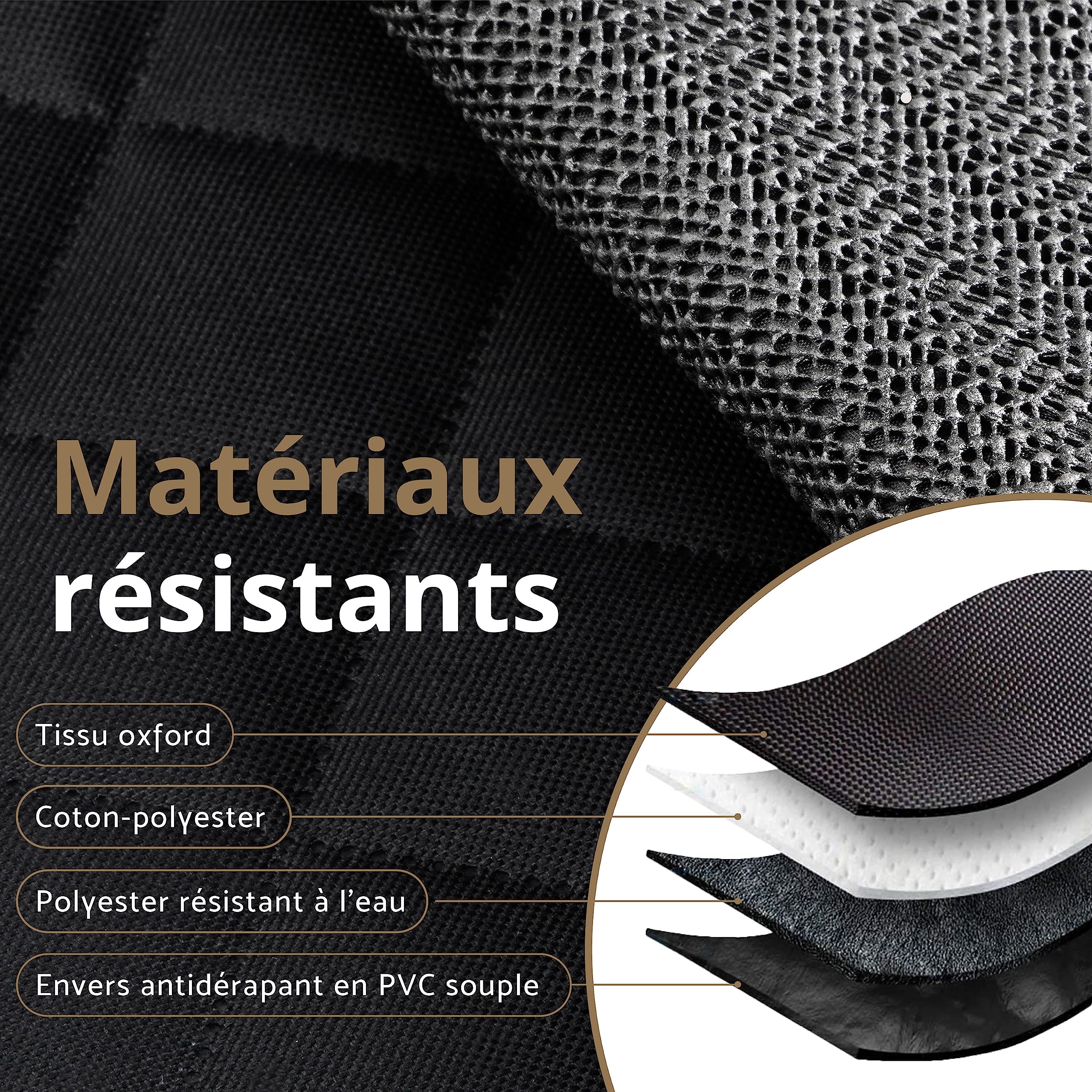 AMZPET – Housse de siège auto pour chien (universelle 133 cm de large), housse de siège de voiture imperméable pour chiens et enfants, protection de siège voiture de supérieure, compatible avec Isofix
