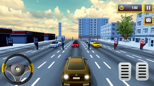Taxi Driving 3D: Traffic Drive Simulator Top Stunt Game