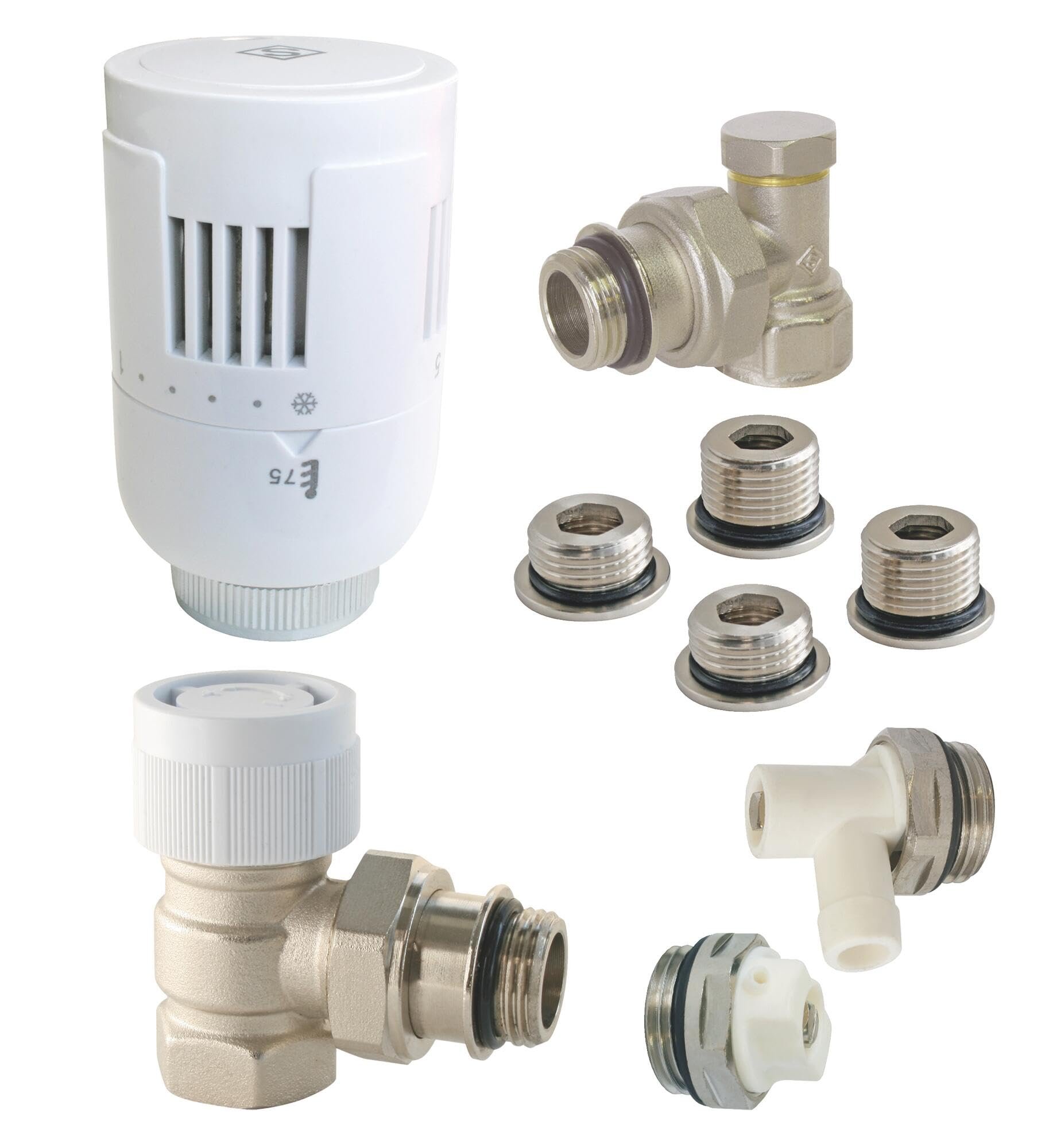 Kit tête thermostatique T303 équerre SOMATHERM FOR YOU complet