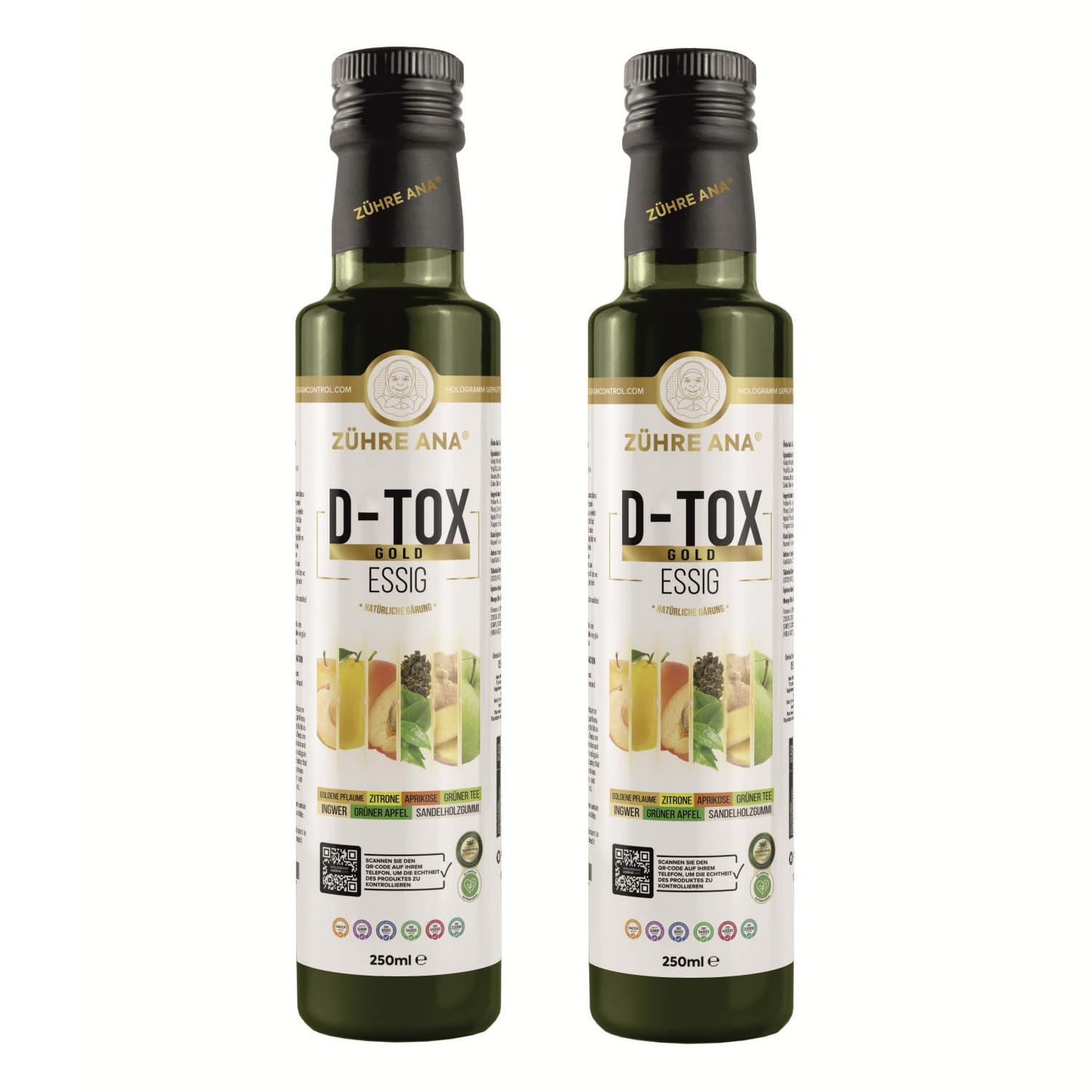 Zühre Ana D-tox Gold Aceto – Vegan (2x250 ml)
