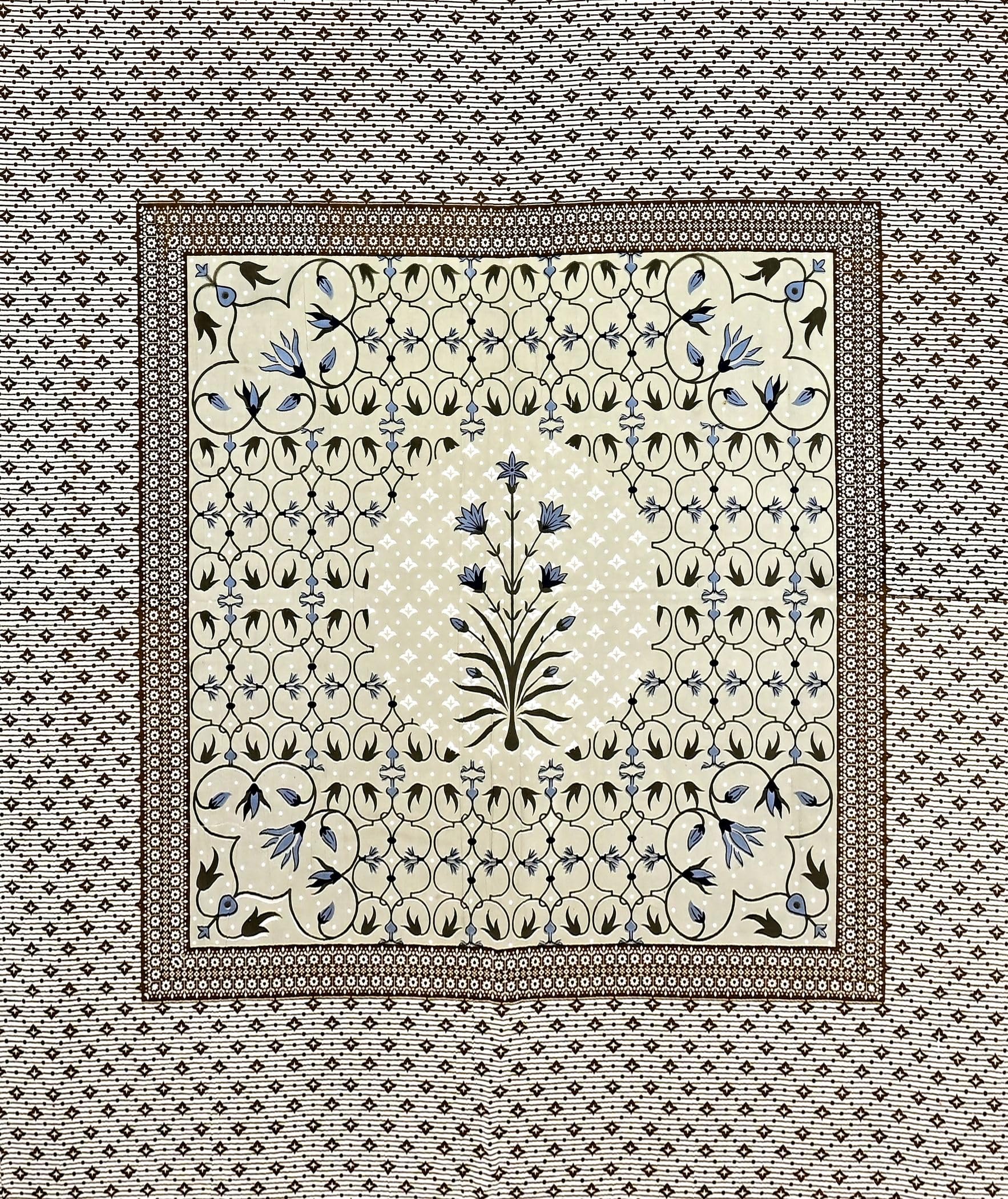 Buy House of Ree White Yellow Ethnic Motifs Cotton 220TC King