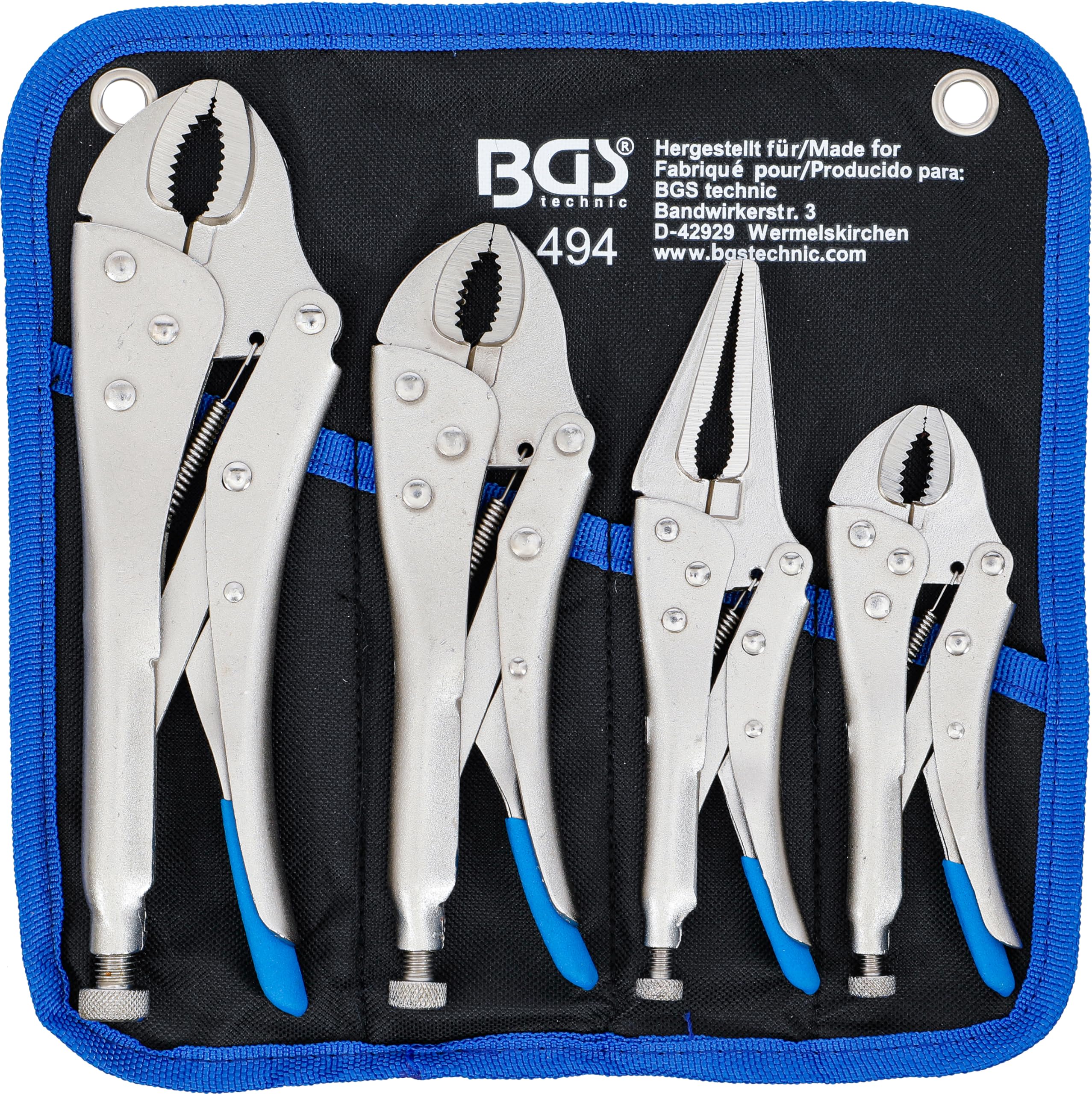 494 | Locking Grip Pliers Set | 4 pcs.