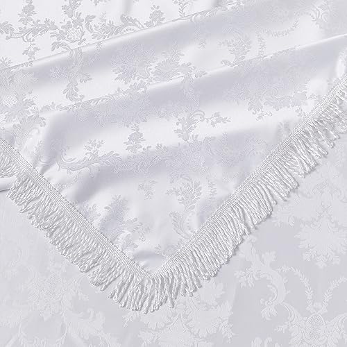 Miniatura 9 de Violet Linen Majestic Damask - Mantel con diseño de damasco, color beige, 54 x 72 pulgadas, rectangular