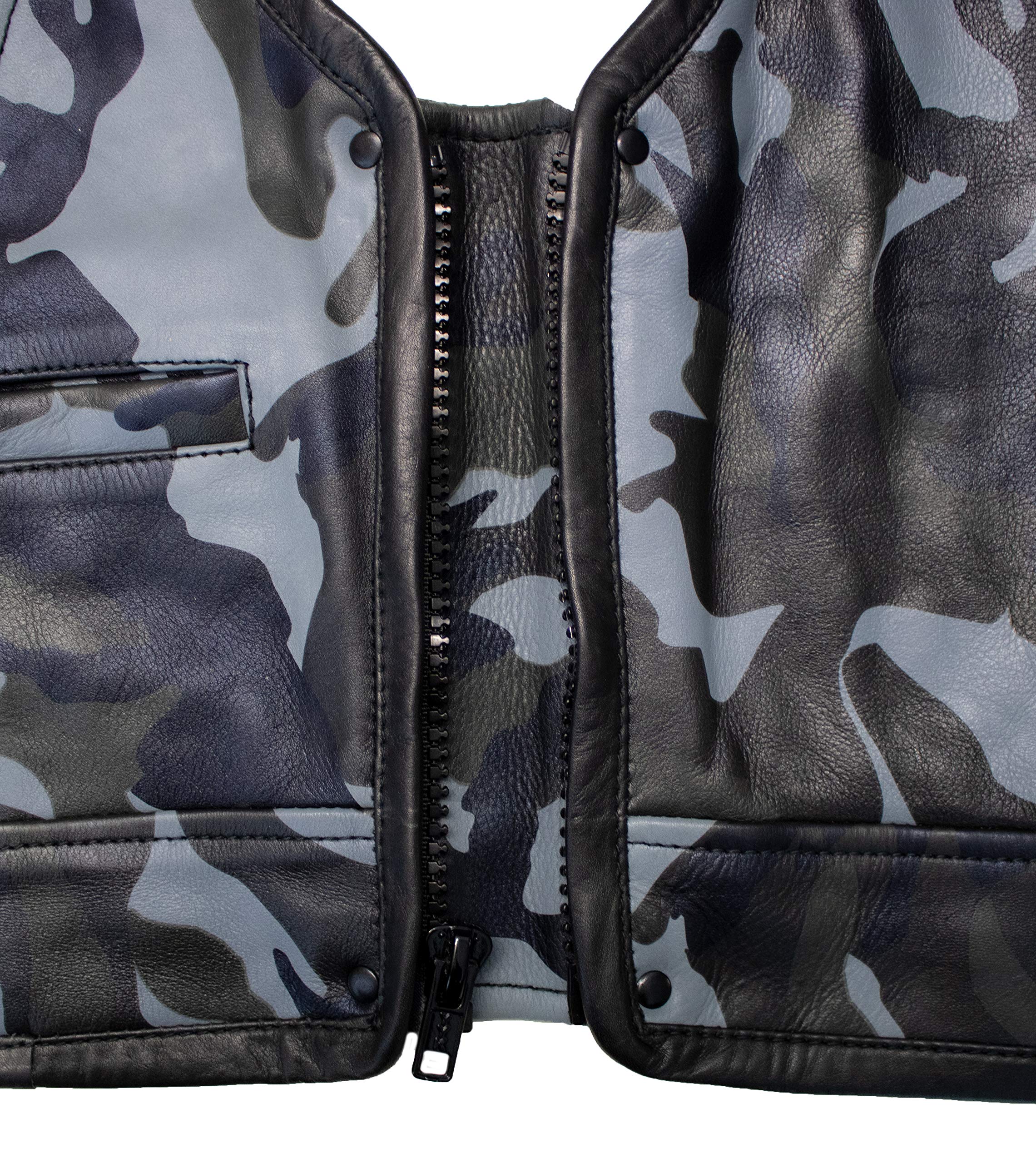 MDM - Gorro de piel para hombre, diseño de camuflaje