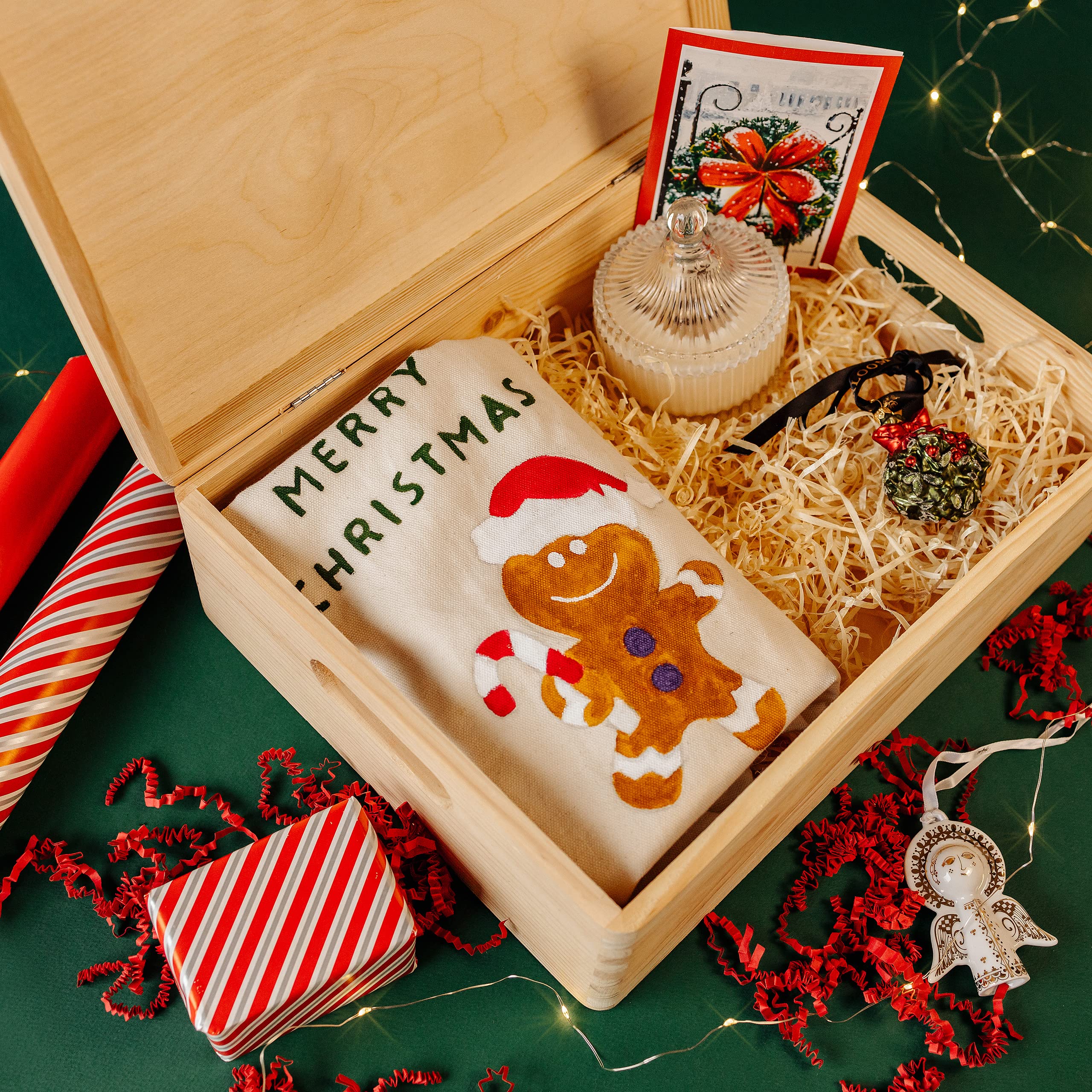 Boîte En Bois Gravée Personnalisée - Cadeau Noël Ou Anniversaire - Décoration à Message Personnalisable