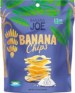 BANANA JOE Sea Salt Banana Chips, 1.65 Ounce