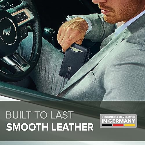 Miniatura 4 de TRAVANDO AUSTIN - Cartera delgada para hombre con clip para dinero, bloqueo RFID, soporte para tarjetas de crédito plegable para hombres con caja de