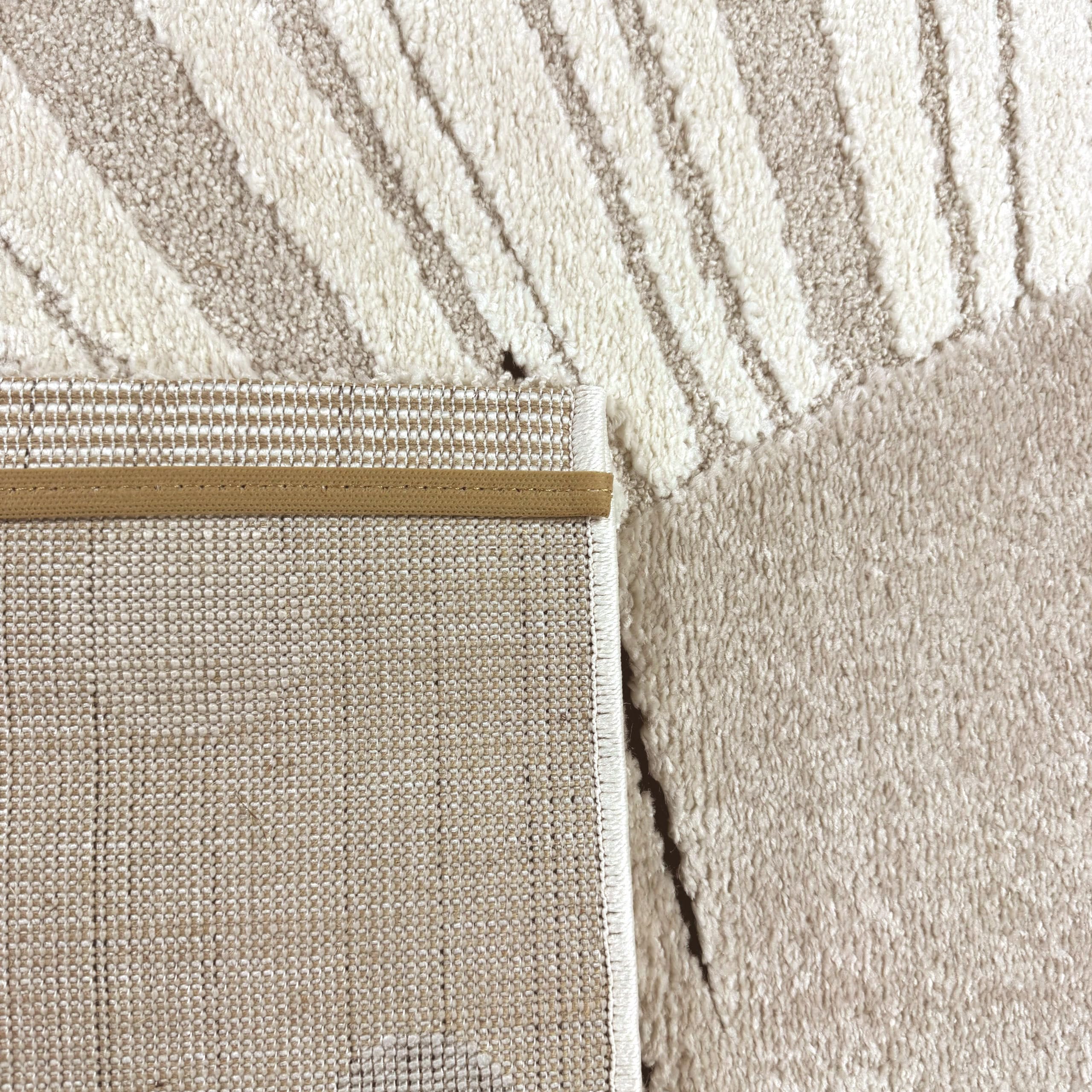 CARPETIA Teppich Kinderzimmerteppich hell niedlicher Löwe beige Creme, 120 cm RUND
