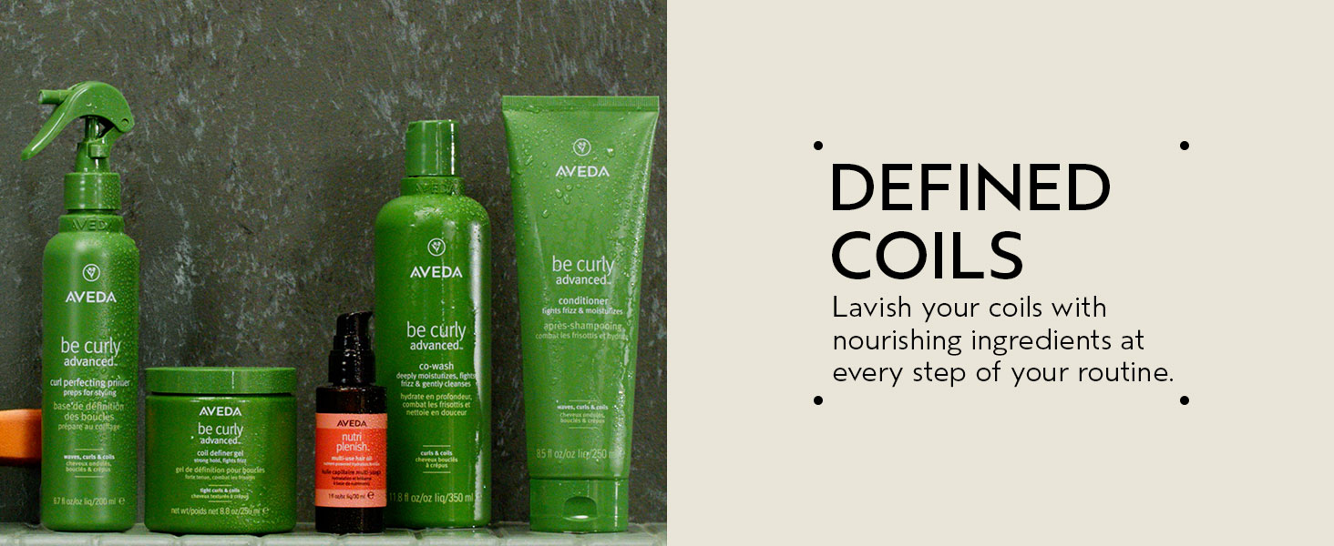 Aveda Be Curly Advanced Co-Wash | Removes Buildup Without Stripping | Hydrates Curly & Coily Hair | Fights Frizz | Sulfate Free | Silicone Free | 98% Naturally Derived*, 11.8 Fl Oz